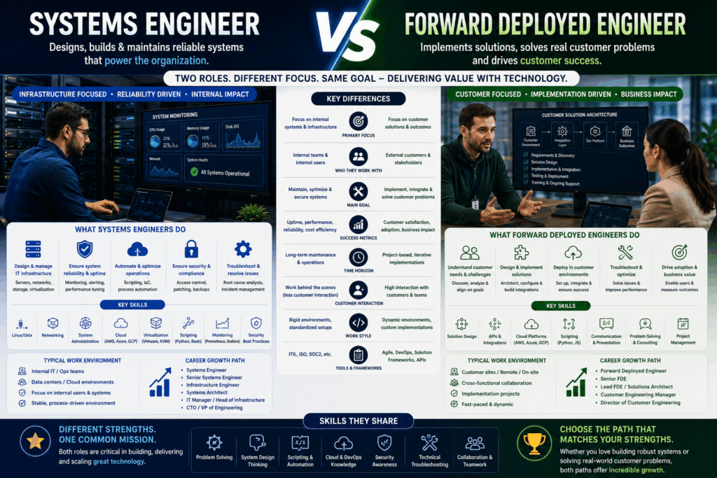 Cloud Engineer vs Forward Deployed Engineer: Career, Skills & Salary Guide