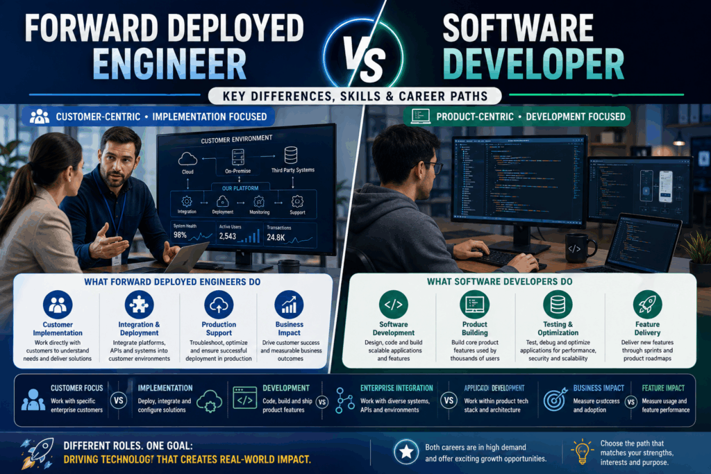 Forward Deployed Engineering vs Software Developer