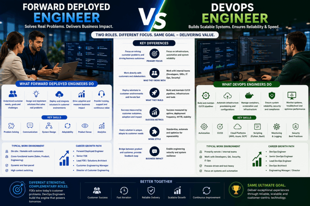 Forward Deployed Engineer vs DevOps Engineer