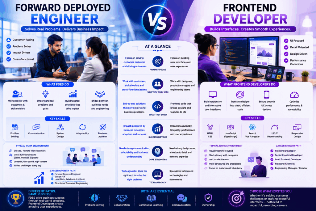 Forward Deployed Engineer vs Frontend Developer