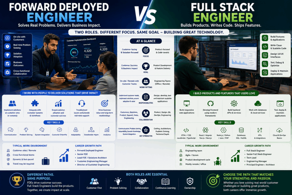 Forward Deployed Engineer vs Full stack Engineer