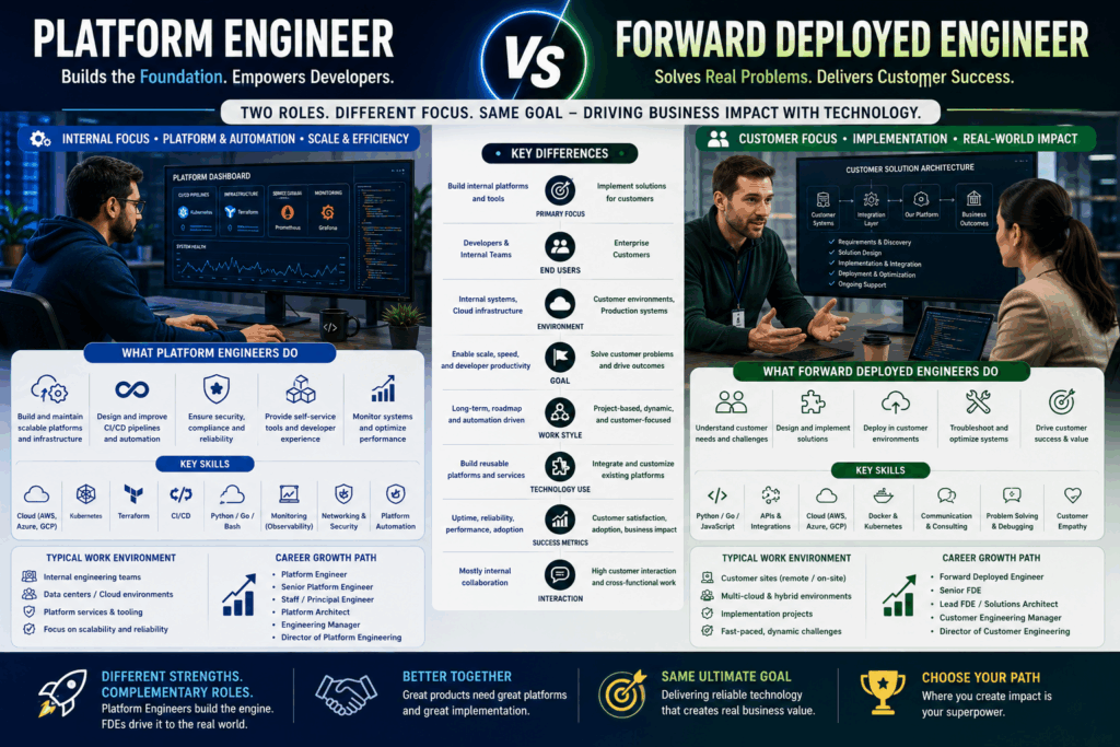 Platform Engineer vs Forward Deployed Engineer