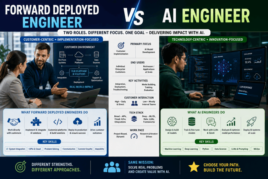 Forward Deployed Engineer vs AI Engineer